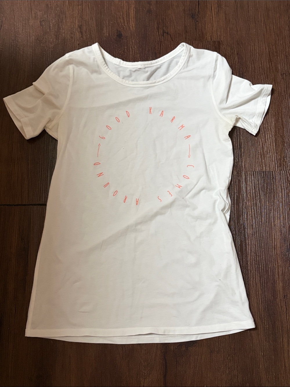 lululemon athletica White Short Sleeve tee t-shirt Womens size S cotton blend